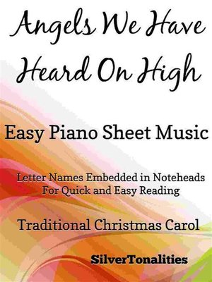 cover image of Angels We Have Heard on High Easy Piano Sheet Music